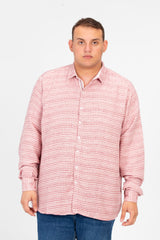 Men's Big Size Shirt With Long Sleeves And Buttons