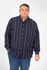 Men's Big Size Tomato Summer Striped Long Sleeve High Quality Shirt