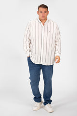 Men's Big Size Tomato Summer Striped Long Sleeve High Quality Shirt