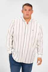 Men's Big Size Tomato Summer Striped Long Sleeve High Quality Shirt