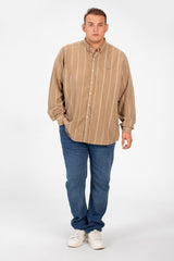 Men's Big Size Tomato Summer Striped Long Sleeve High Quality Shirt