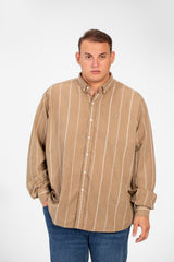 Men's Big Size Tomato Summer Striped Long Sleeve High Quality Shirt