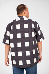 Men's Big Size Half Sleeved Checked Shirt In Modern Design