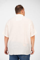 Men's Big Size Short Sleeves Shirt With An Exceptional Design In High Quality Material