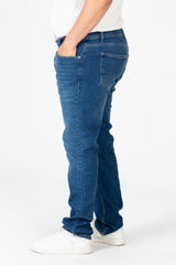 Men's Big Size Jeans Used Pants with Five Pockets