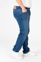 Men's Big Size Jeans Used Pants with Five Pockets