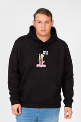 Men's Big size Hoodie With Graphic Print And Front Pocket