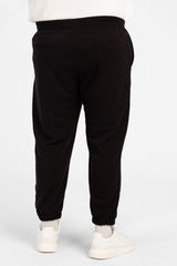 Men's Big Size Melton Basic Sweatpants With Side Pockets