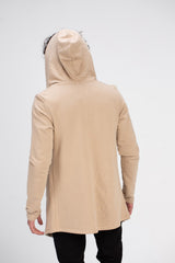 Men's Cardigan Long Sleeve Hooded Regular Fit Sweatshirt