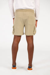 Men's Melton Elastic Waistband Side Pockets Short