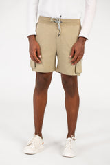 Men's Melton Elastic Waistband Side Pockets Short