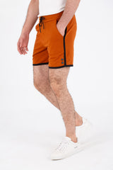 Mens Milton Short With Elastic Waistband And Front And Back Pockets