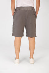 Men's Tomato Melton Short With Elastic Waistband And Pockets