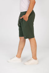 Men's Tomato Melton Short With Elastic Waistband And Pockets