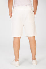 Men's Tomato Melton Short With Elastic Waistband And Pockets