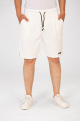 Men's Tomato Melton Short With Elastic Waistband And Pockets