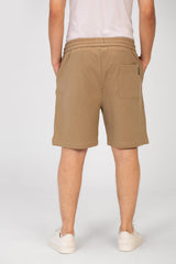 Men's Tomato Melton Short With Elastic Waistband And Pockets
