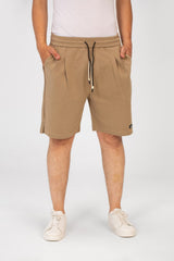 Men's Tomato Melton Short With Elastic Waistband And Pockets
