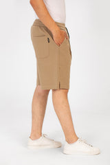 Men's Tomato Melton Short With Elastic Waistband And Pockets
