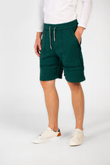 شورت ميلتون رجالي بقصة عصرية مع خصر مطاطي وجيوب