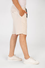 Men's Basic Linen Short With A Middle Drawstring And Pockets Comfortable And High Quality