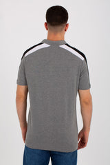 Mens Polo T-shirt With A Half Sleeve Collar And A Tomato Badge On The Front