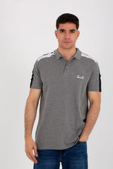 Mens Polo T-shirt With A Half Sleeve Collar And A Tomato Badge On The Front