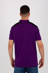 Mens Polo T-shirt With A Half Sleeve Collar And A Tomato Badge On The Front