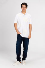 Men's Slim Fit Half Sleeve Printed Polo T-Shirt