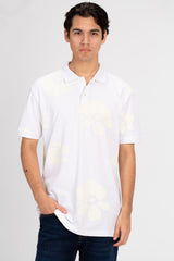Men's Slim Fit Half Sleeve Printed Polo T-Shirt