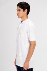 Men's Slim Fit Half Sleeve Printed Polo T-Shirt