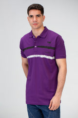 Mens Slim Fit Polo T-Shirt With Front Print