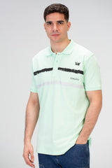 Mens Slim Fit Polo T-Shirt With Front Print