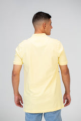 Mens Slim Fit Polo Short Sleeves T-Shirt With Front Print