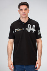 Mens Slim Fit Polo T-Shirt With Round Neck And Short Sleeves