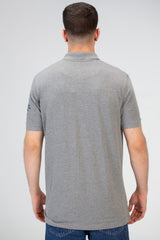 Mens Slim Fit Polo T-Shirt With Round Neck And Short Sleeves