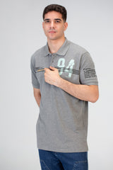 Mens Slim Fit Polo T-Shirt With Round Neck And Short Sleeves