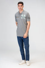 Mens Slim Fit Polo T-Shirt With Round Neck And Short Sleeves