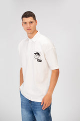 Men's Printed Bolivar Regular Fit Polo Neck Short Sleeve T-Shirt