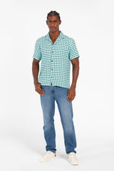 Men's Dotted Short Sleeve Slim Fit Shirt In High Quality Modern Design