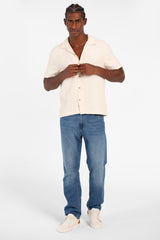 Men's Basic Slim Fit Mesh Half Sleeve Shirt With High Quality Material
