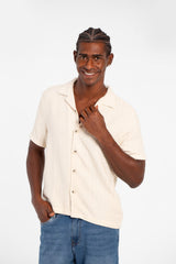 Men's Basic Slim Fit Mesh Half Sleeve Shirt With High Quality Material