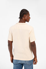 Men's Basic Slim Fit Mesh Short Sleeve Shirt With Front Pocket