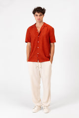Men's Short Sleeve Mesh Breathable Slim Fit Transparent Shirt