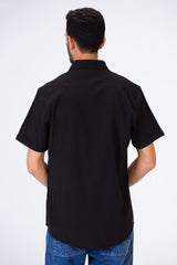 Men's Slim Fit Basic Plain Short Sleeves Shirt With Comfortable Fit