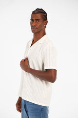 Men's Modern Slim Fit Basic Short Sleeve Mesh Breathable Shirt