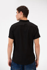 Men's Slim Fit Basic Half Sleeve Shirt