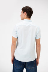 Men's Slim Fit Basic Half Sleeve Shirt