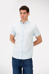 Men's Slim Fit Basic Half Sleeve Shirt