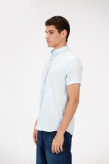 Men's Slim Fit Basic Half Sleeve Shirt